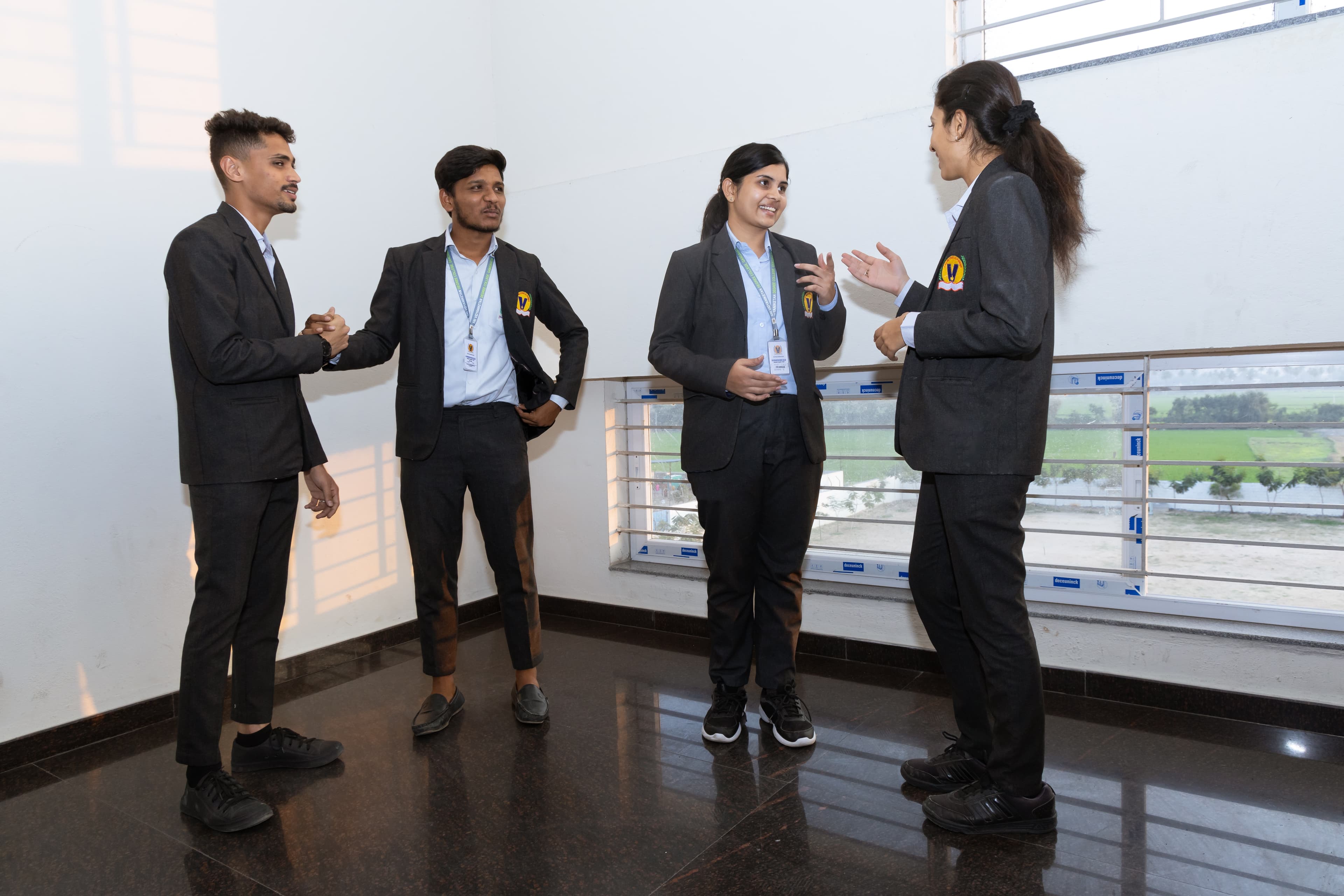 Students at Sri Vidyaniketan